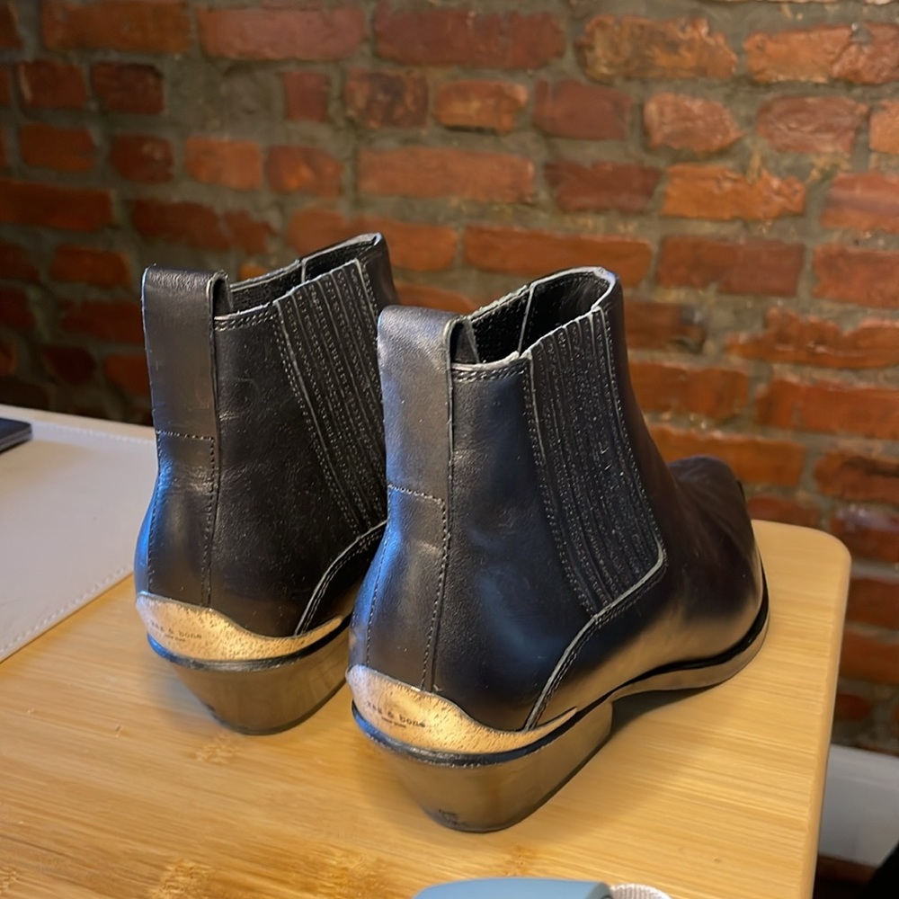 Rag And Bone Black Pointed Toe Booties - image 2